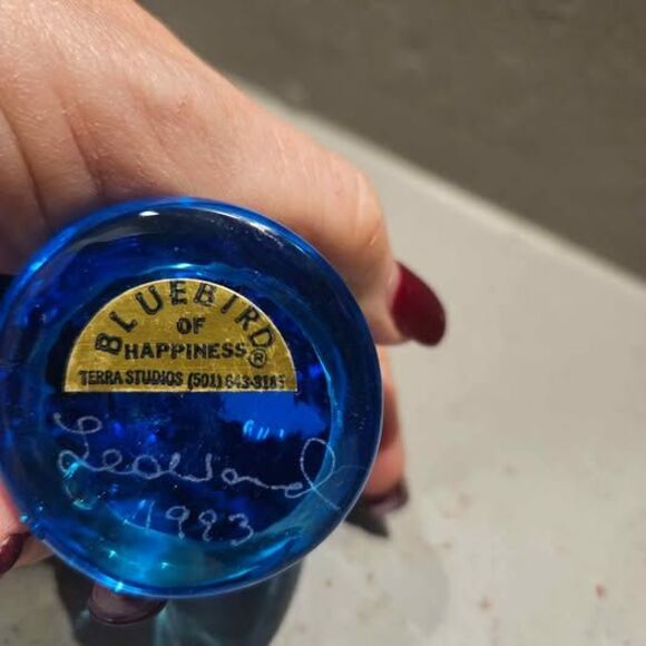 Signed Bluebird of Happiness Leo Ward 2.5" - Picture 5 of 6